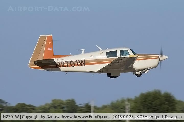 N2701W, 1966 Mooney M20E C/N 1016, Mooney M20E Chapparal  C/N 1016, N2701W