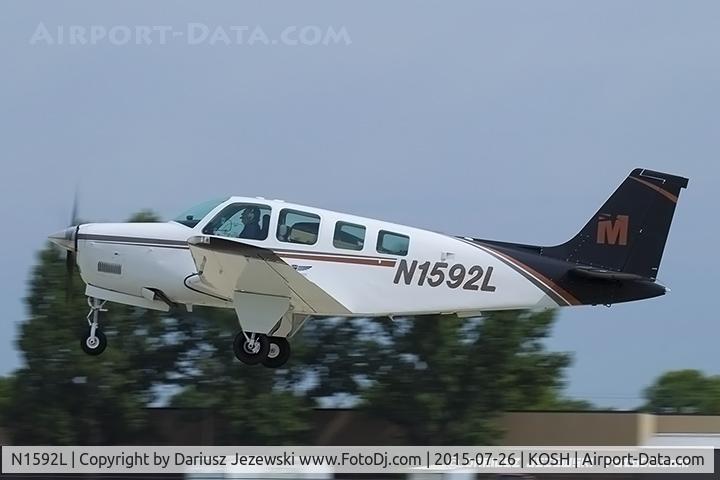 N1592L, 1976 Beech A36 Bonanza 36 C/N E-832, Beech A36 Bonanza 36  C/N E-832, N1592L