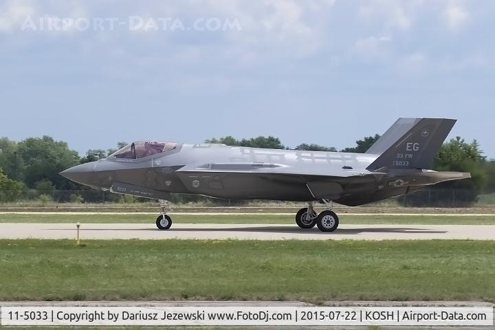 11-5033, 2014 Lockheed Martin F-35A Lightning II C/N AF-44, F-35A Lightning II 11-5033 EG from 58th FS 