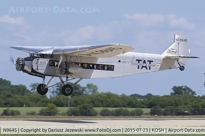 N9645, 1928 Ford 5-AT-B Tri-Motor C/N 8, Ford 5-AT-B Trimotor  C/N 8, NC9645