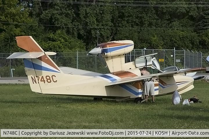 N748C, 1985 Aerofab Inc LAKE LA-250 C/N 25, Lake LA-250 Renegade  C/N 25, N748C