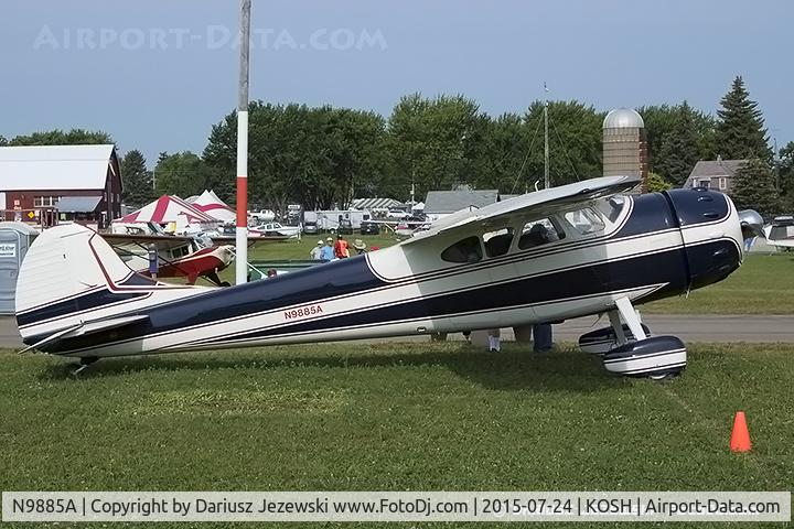 N9885A, 1950 Cessna 195B Businessliner C/N 7638, Cessna 195B Bussinesliner  C/N 7638, N9885A