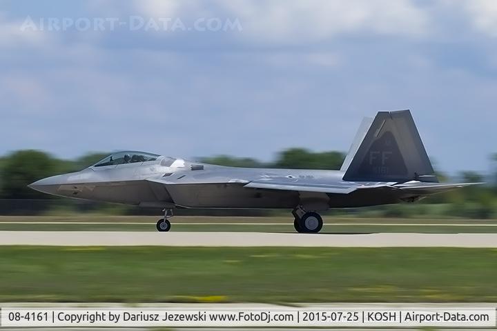 08-4161, 2008 Lockheed Martin F-22A Raptor C/N 4161, F-22 Raptor 08-4161 FF from 94th FS 