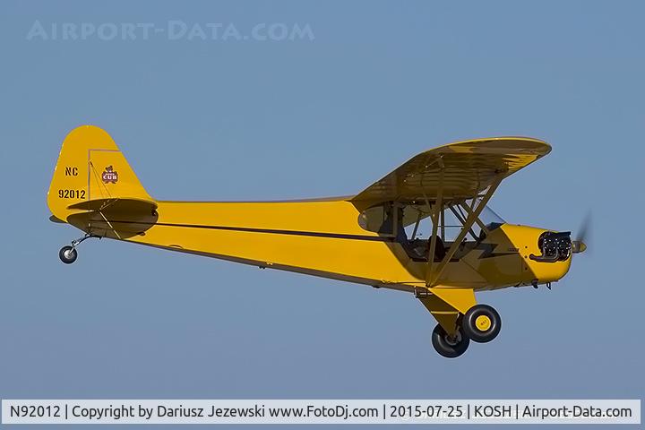 N92012, 1946 Piper J3C-65 Cub Cub C/N 16445, Piper J3C-65 Cub  C/N 16445, NC92012