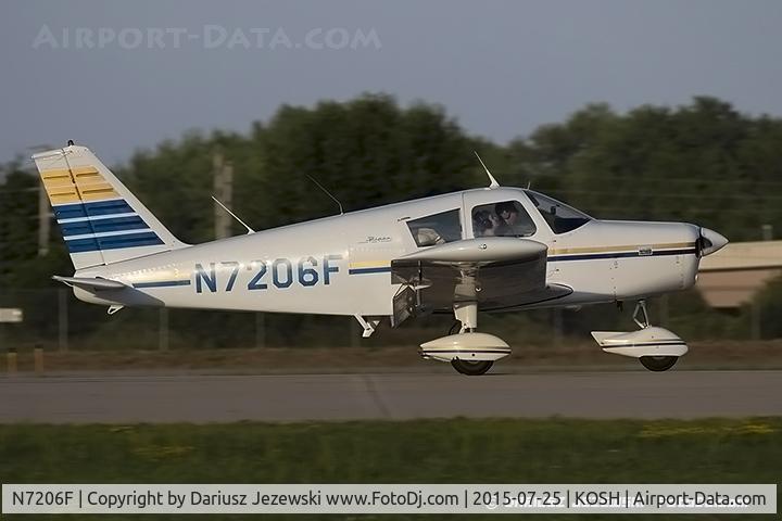 N7206F, 1968 Piper PA-28-140 Cherokee Cruiser C/N 28-25114, Piper PA-28-140 Cherokee Cruiser  C/N 28-25114, N7206F