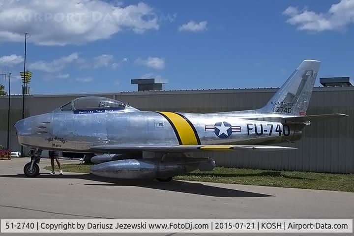 51-2740, 1951 North American F-86E Sabre C/N 172-23, North American F-86E Sabre  C/N 172-23, 51-2740