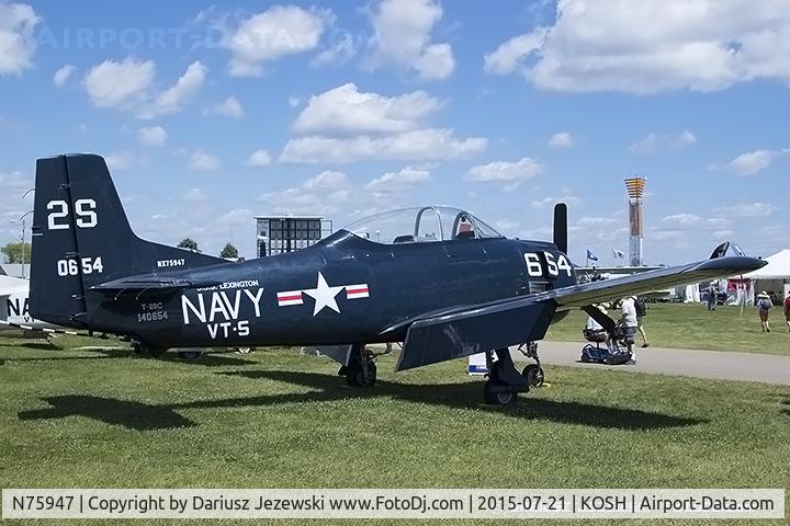 N75947, 1957 North American T-28C Trojan C/N 226-231 (140654), North American T-28C Trojan C/N 140654, N75947