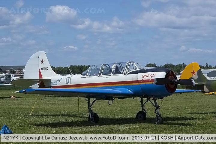 N21YK, 1992 Yakovlev Yak-52 C/N 9211609/01, Yakovlev Yak-52  C/N 9211609/01, N21YK