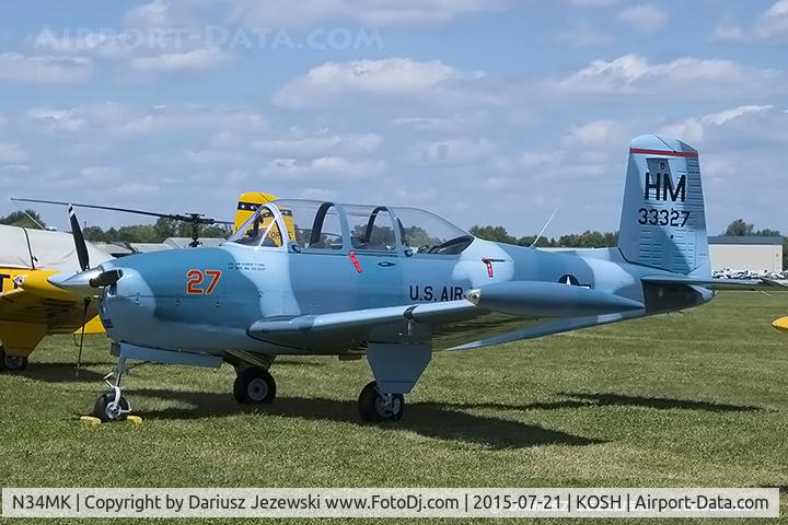 N34MK, 1953 Beech A45 C/N G-88, Beech A45 (T-34A) Mentor  C/N G-88, N34MK