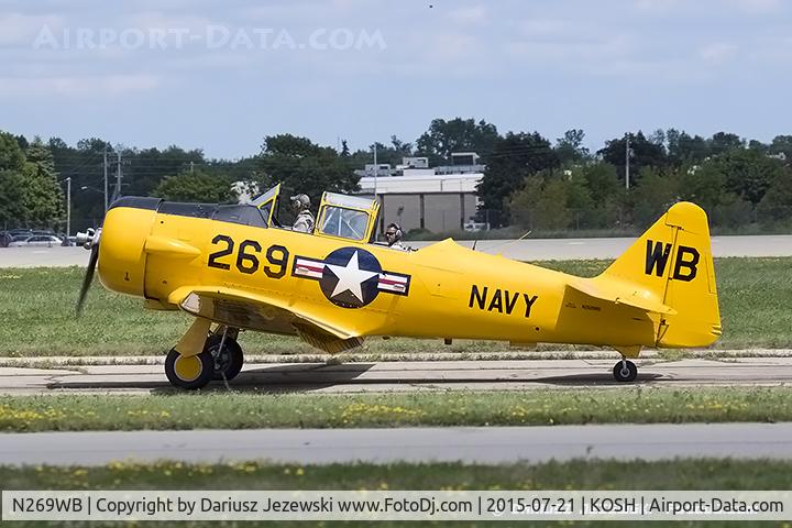 N269WB, 1985 North American-maslon SNJ-4 C/N 88-11851, North American SNJ-4 Texan  C/N 26992, N269WB