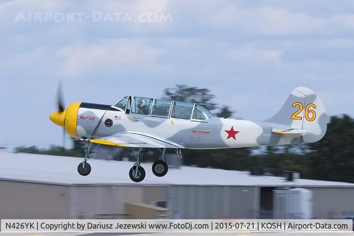 N426YK, 1985 Yakovlev (Aerostar) Yak-52 C/N 856102, Yakovlev (Aerostar) Yak-52  C/N 856102, N426YK