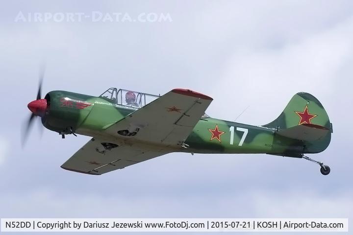 N52DD, 2002 Yakovlev (Aerostar) Yak-52TW C/N 0212404, Yakovlev (Aerostar) Yak-52TW  C/N 212404, N52DD
