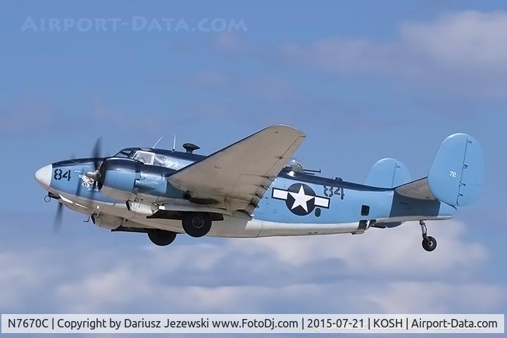 N7670C, 1945 Lockheed PV-2 Harpoon C/N 15-1438, Lockheed PV-2 Harpoon  C/N 15-1438 (Bu37472), N7670C