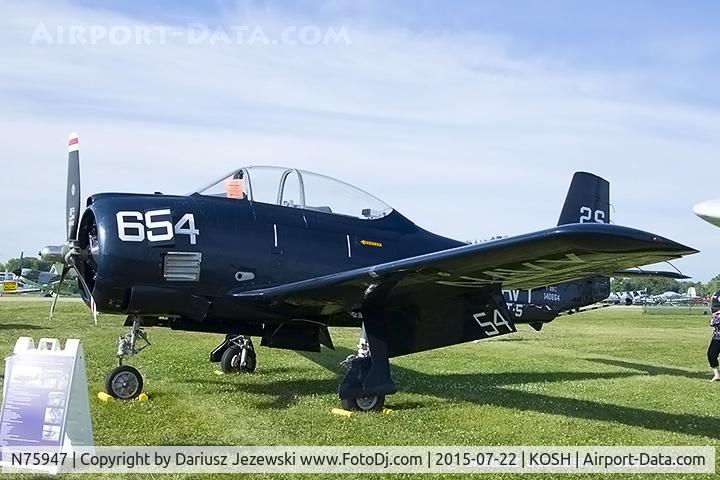N75947, 1957 North American T-28C Trojan C/N 226-231 (140654), North American T-28C Trojan C/N 140654, N75947