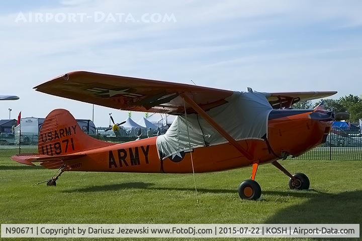 N90671, 1951 Cessna O-1A Bird Dog C/N 22285, Cessna 305A L-19A Bird Dog  C/N 22285, N90671