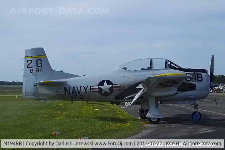 N194RR, North American T-28B Trojan C/N 200-265 (138194), North American T-28B Trojan  C/N 138194, NX194RR