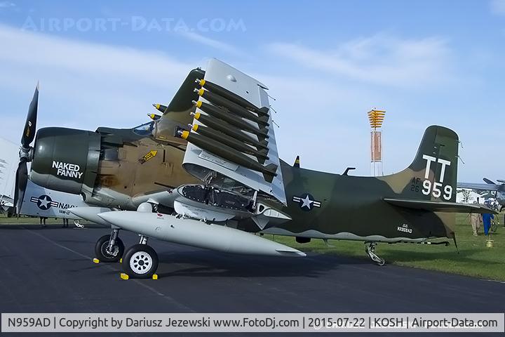 N959AD, Douglas A-1D Skyraider (AD-4NA) C/N 7759, Douglas AD-4NA Skyraider 