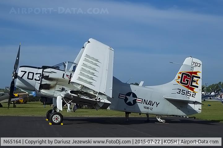 N65164, 1955 Douglas EA-1E Skyraider AD-5W C/N 55-471DH, Douglas EA-1E Skyraider  C/N 55-471DH, N65164