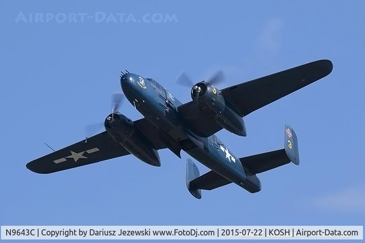 N9643C, 1944 North American B-25J Mitchell Mitchell C/N 108-47512, North American B-25J Mitchell 