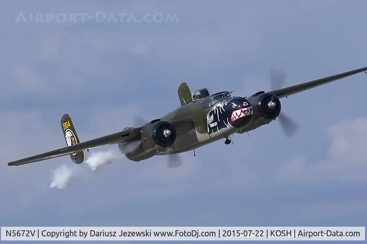 N5672V, 1945 North American B-25J Mitchell Mitchell C/N 108-47686, North American B-25J Mitchell 