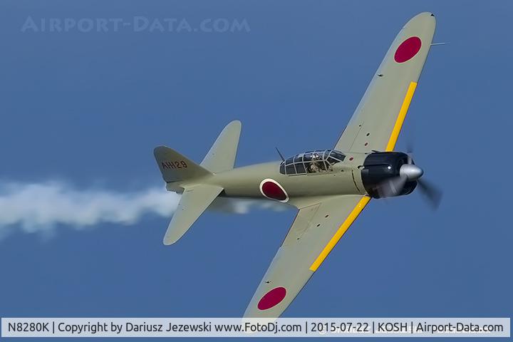 N8280K, 1941 Nakajima A6M2 Model 21 C/N 1498, Nakajima A6M2 Model 21  C/N 1498, NX8280K