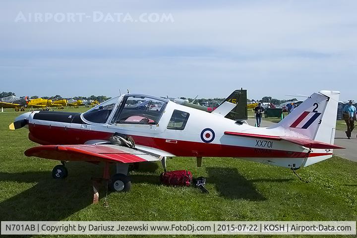 N701AB, 1975 Scottish Aviation Bulldog T.1 C/N BH120/350, Scottish Aviation Bulldog T.1  C/N BH120/350, N701AB