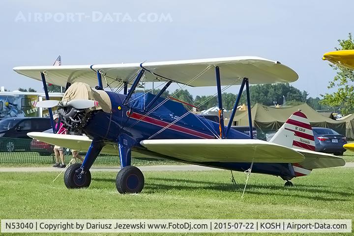 N53040, 1941 Boeing A75N1(PT17) C/N 75-799, Boeing A75N1(PT17) Stearman  C/N 75-799, NC53040
