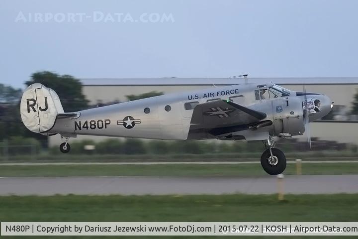 N480P, 1952 Beech C-45H Expeditor C/N AF-815 (52-10885), Beech C45H Expeditor  C/N 52-10885, N480P