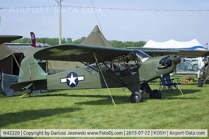 N42220, 1945 Piper J3C-65 Cub Cub C/N 14470, Piper J3C-65 Cub  C/N 14470, N42220