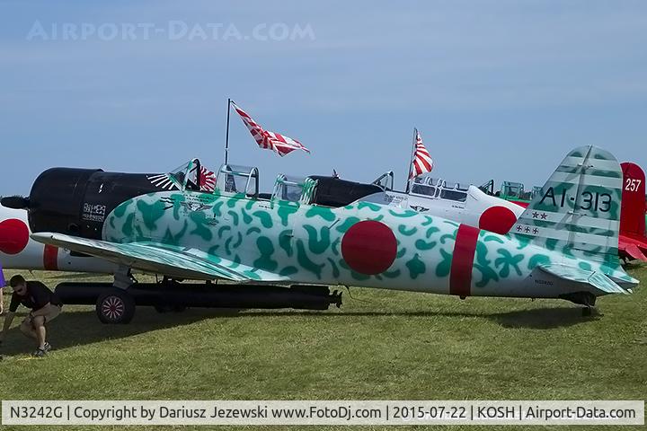 N3242G, 1945 North American AT-6D Texan C/N 43766, North American AT-6D Texan  C/N 43766 - replica of Nakajima Kate, N3242G