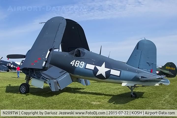 N209TW, Goodyear FG-1D Corsair C/N 3750, Goodyear FG-1D Corsair  C/N 3750 (92489), NX209TW