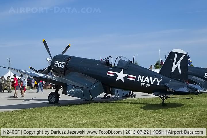 N240CF, 1945 Vought F4U-4 Corsair C/N 9513, Chance Vought F4U-4 Corsair  C/N 9513, NX240CF