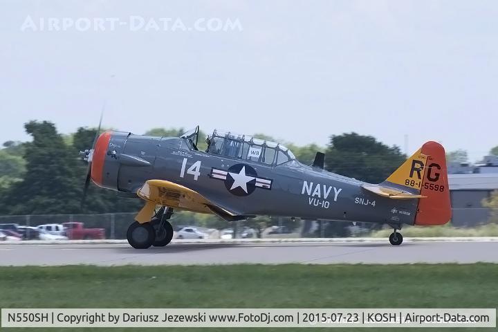 N550SH, 1943 North American AT-6D C/N 8815598, North American AT-6D Texan 