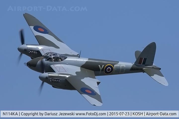 N114KA, 1945 De Havilland Mosquito FB.26 C/N KA114, De Havilland DH-98 Mosquito FBMK-26  C/N KA114, N114KA
