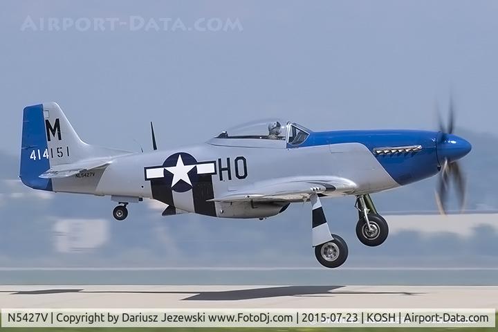 N5427V, 1944 North American F-51D Mustang C/N 44-72942, North American F-51D Mustang 