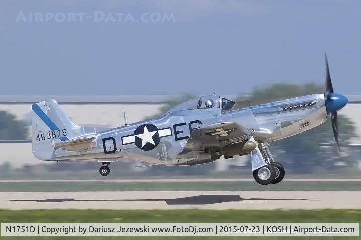 N1751D, 1944 North American P-51D Mustang C/N 122-31401 (44-63675), North American P-51D Mustang 
