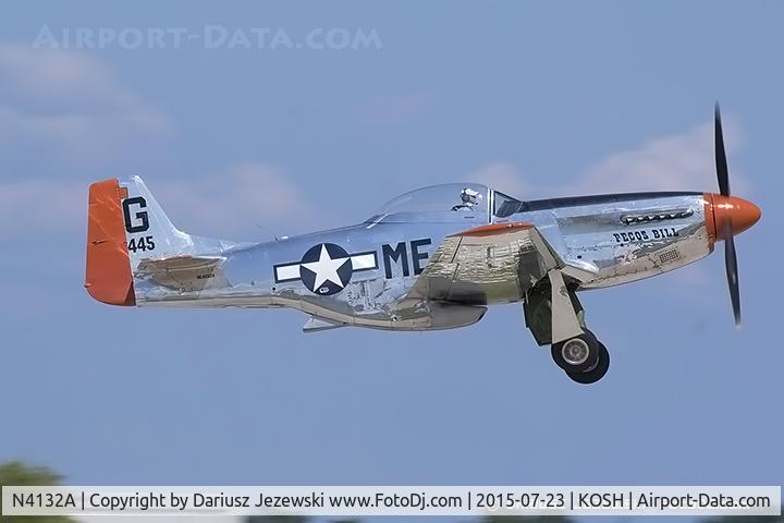 N4132A, 1944 North American P-51D Mustang C/N 122-40985, North American P-51D Mustang 