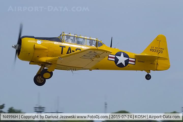 N4996H, 1951 North American T-6G Texan C/N 168-424, North American T-6G Texan  C/N 49-3320A, N4996H