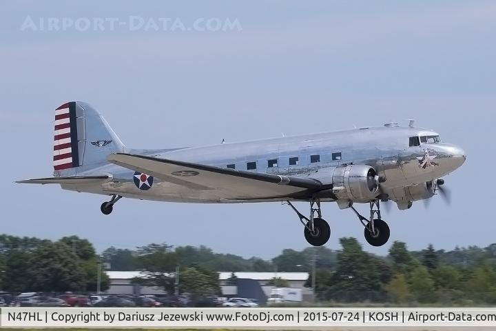 N47HL, 1943 Douglas C-47B-20-DK C/N 27203, Douglas DC-3 (C-47) 