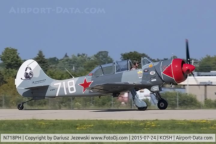 N718PH, 2003 Yakovlev (Aerostar) Yak-52TW C/N 0312503, Yakovlev (Aerostar) Yak-52TW  C/N 312503, N718PH