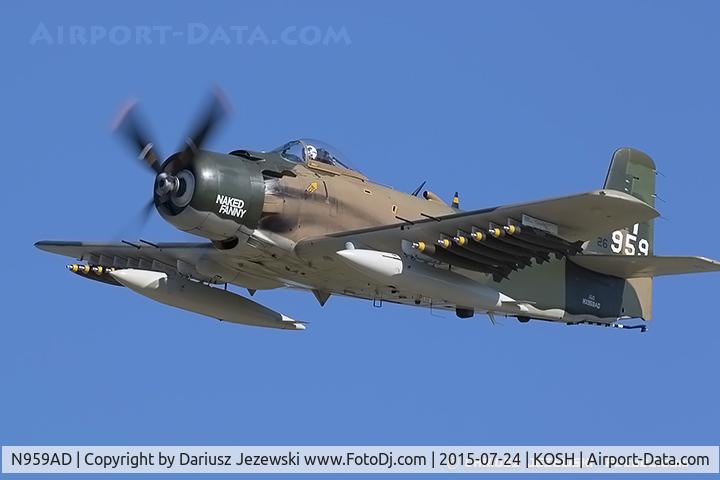N959AD, Douglas A-1D Skyraider (AD-4NA) C/N 7759, Douglas AD-4NA Skyraider 