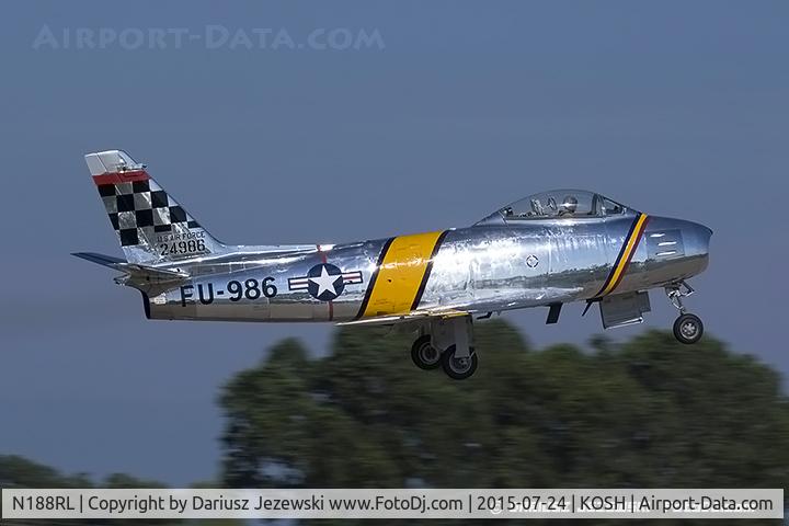 N188RL, 1952 North American F-86F Sabre C/N 191-682, North American F-86F (CWF86-F-30-NA) Sabre 