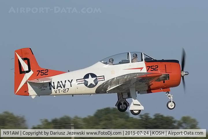 N91AW, North American T-28B Trojan C/N 200-427 (138356), North American T-28B Trojan  C/N 138356, NX91AW