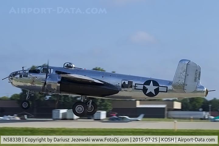 N5833B, 1945 North American B-25J Mitchell Mitchell C/N 108-47735, North American B-25J Mitchell 