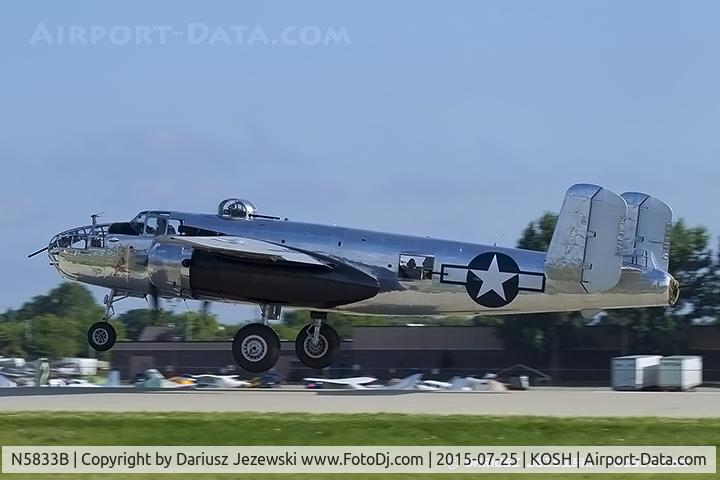 N5833B, 1945 North American B-25J Mitchell Mitchell C/N 108-47735, North American B-25J Mitchell 