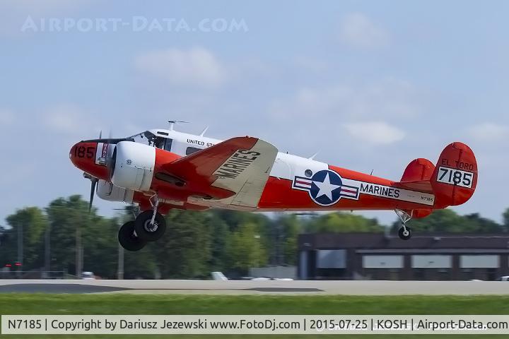 N7185, 1952 Beech Expeditor 3NM (D18S) C/N CA-104, Beech 3NM Twin Beech  C/N CA-104, N7185