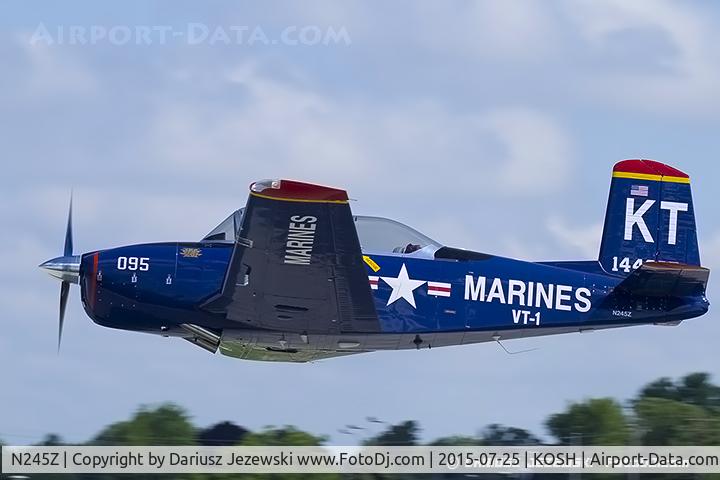 N245Z, 1957 Beech T-34B C/N 144095, Beech A45 (T-34A) Mentor  C/N 144095, N245Z