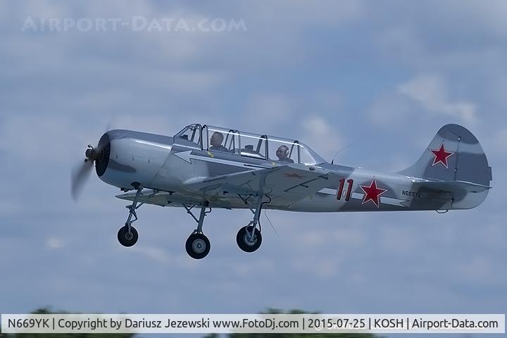N669YK, Yakovlev (Aerostar) Yak-52 C/N 844206, Yakovlev (Aerostar) Yak-52  C/N 844206, N669YK