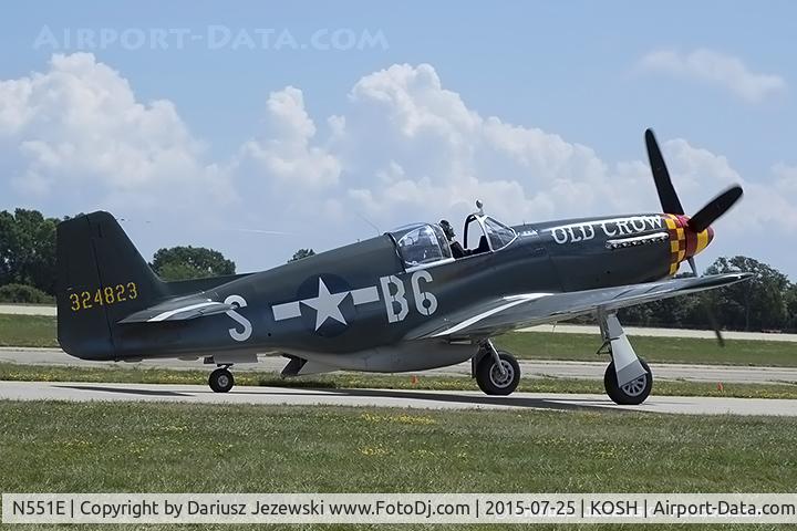 N551E, 1943 North American P-51B-1NA Mustang C/N 102-24700, North American P-51B Mustang 