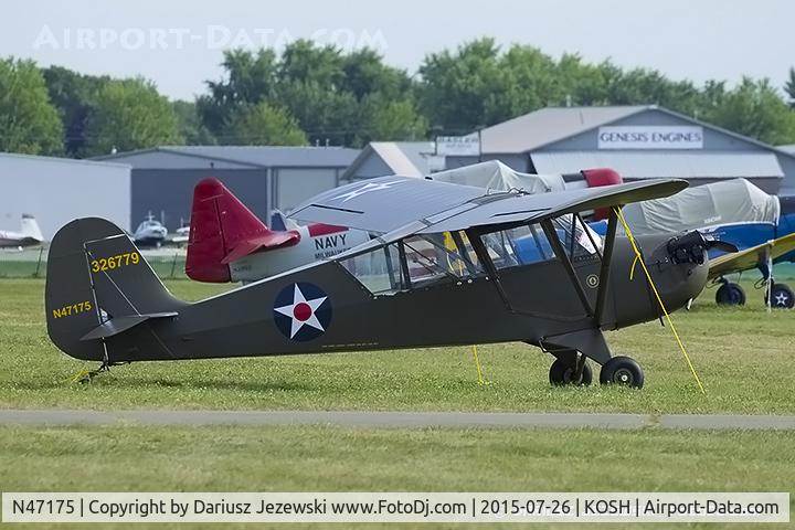 N47175, 1943 Aeronca 0-58B Grasshopper C/N 058B9163, Aeronca 0-58B  C/N 9163, N47175